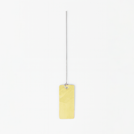 사각 자개 북마크 책갈피 - 레몬