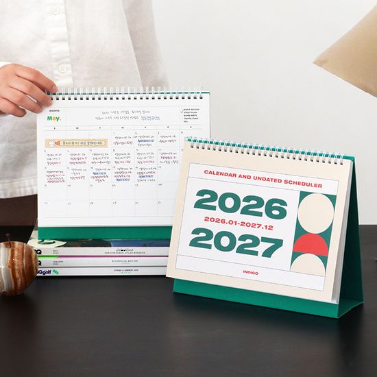 (26-27)기본 2년 탁상 달력(26년 1월~27년 12월)