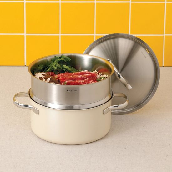 에델코첸 통 3중 냄비 20cm (찜기 포함) 주방용품
