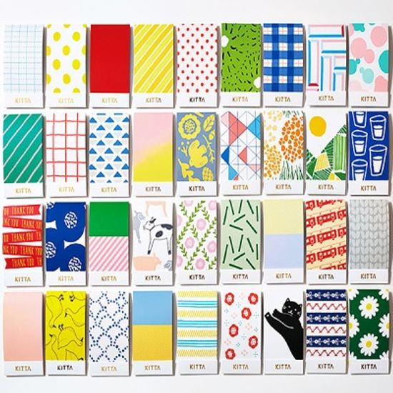 [킹짐] KITTA BASIC 마스킹테이프 4매 SET (30종 택1)