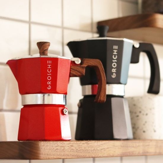 모카포트 에스프레소 커피 메이커 6컵 레드