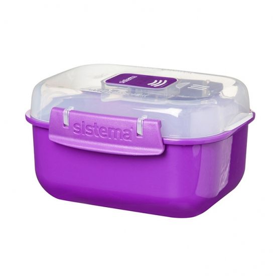 [시스테마] 투고 직사각 전자레인지용기 525ml (3colo