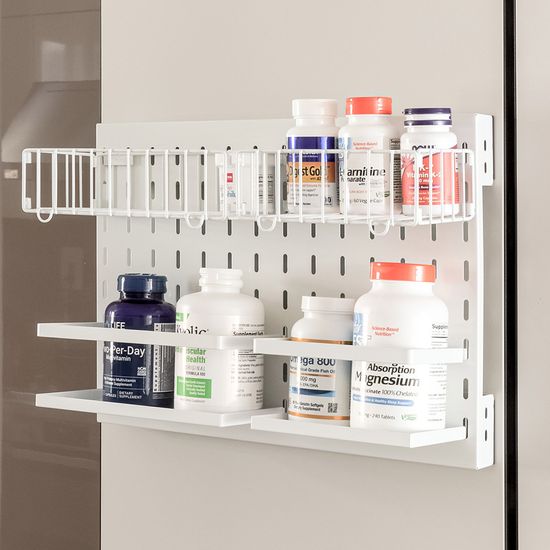 냉장고 주방 자석 수납 양념통 정리 선반 수납함
