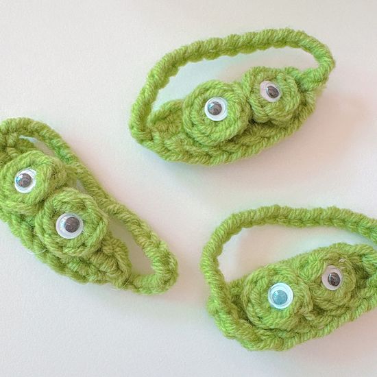 인형용 개구리 니트 안대