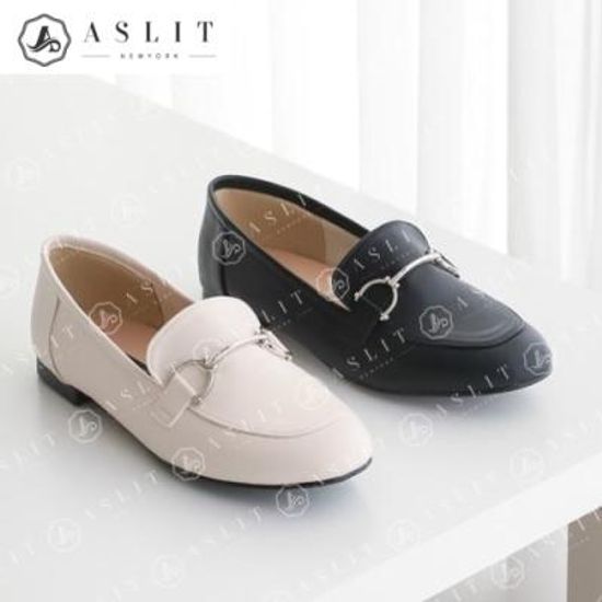 [애슬릿]여성 둥근코 더비장식 단화 구두 베이직 로퍼
