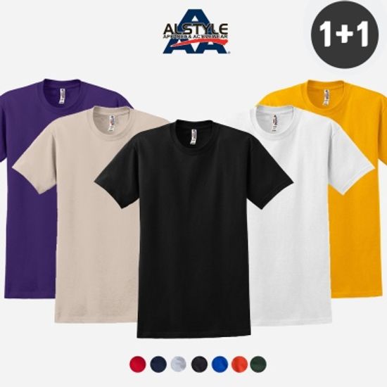 (1+1)트리플에이 AAA 1301 무지티 반팔티