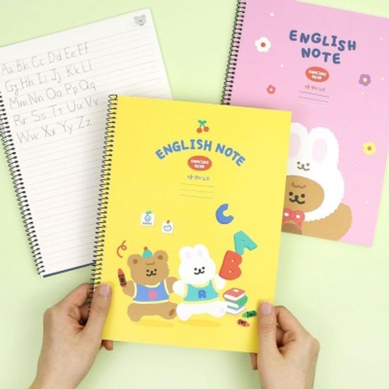 핑크풋 댄싱베어3줄영어노트