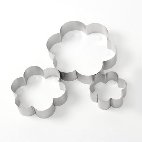 홈베이킹 스텐 무스링 3종세트(꽃) 베이킹 케익틀