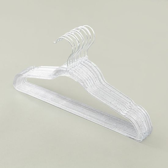 리빙룸 라운드 옷걸이 10p세트(실버펄) 옷가게옷걸이