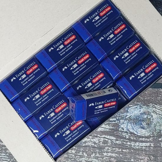 파버카스텔 더스트프리 지우개-01 블루(중 24개입)