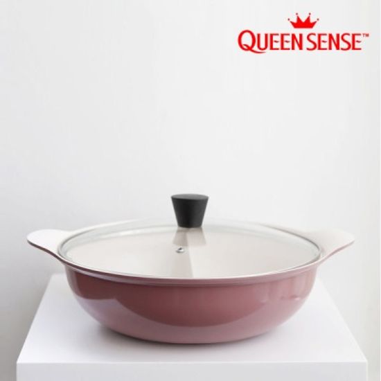 퀸센스 IH 인덕션 샤브샤브 반반냄비 28cm