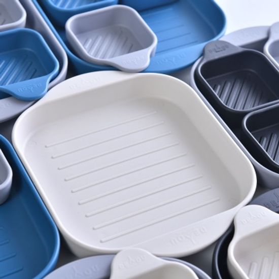 국산 BPA FREE 사각 플레이트+앞접시(소스볼) 8P 세트