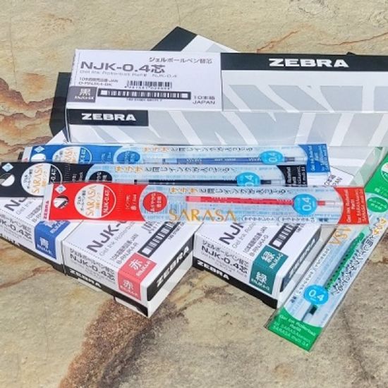 제브라 사라사 멀티펜 0.4mm 리필심 NJK-0.4 1개