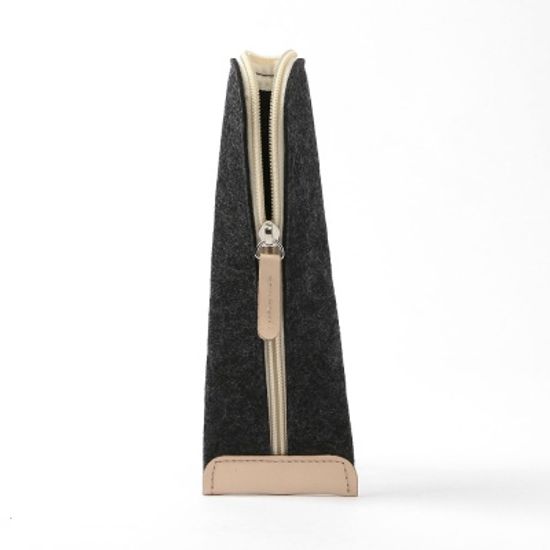 오펠트 오픈형 펜슬케이스 패브릭 지퍼필통 블랙