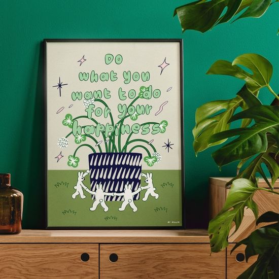 해피니스 클로버 (Art Print)/ 일러스트 액자