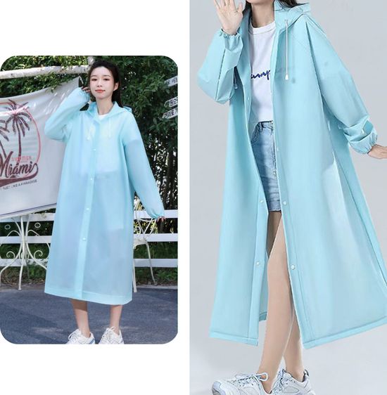 여름 여성 일회용 캠핑 등산용 다회용 우비 우의 비옷