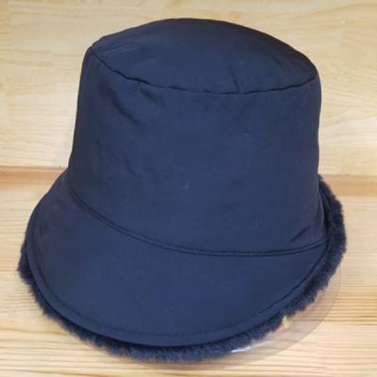 [애슬릿]패딩 무지 퍼 숏 챙 버킷햇 벙거지 모자