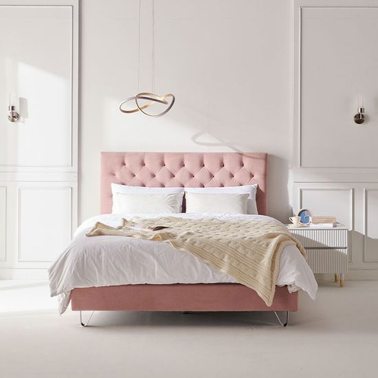 호텔라인 패브릭 침대 프레임 퀸 WB494