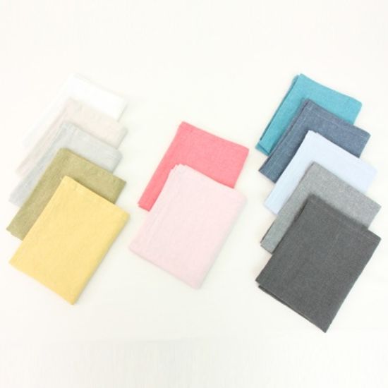 자연염색 15수 린넨 키친크로스-12color L(48x68)1장