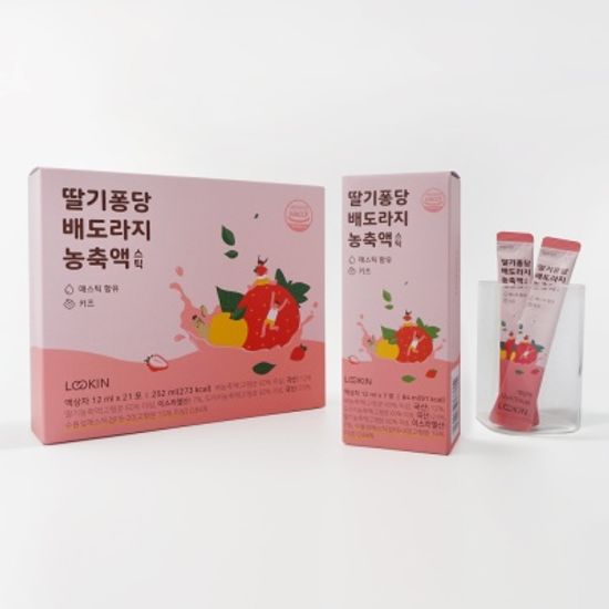 [1+1]매스틱함유 딸기퐁당 배도라지 농축액 스틱 21포