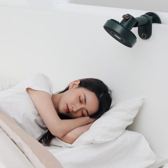 사무실 데스크 폴딩식+벽걸이식 무선 미니선풍기