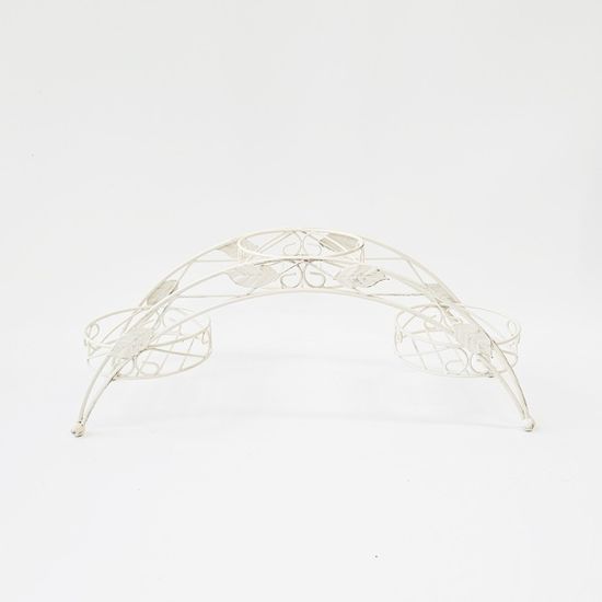 아이비 3구 화분 스탠드 아이보리