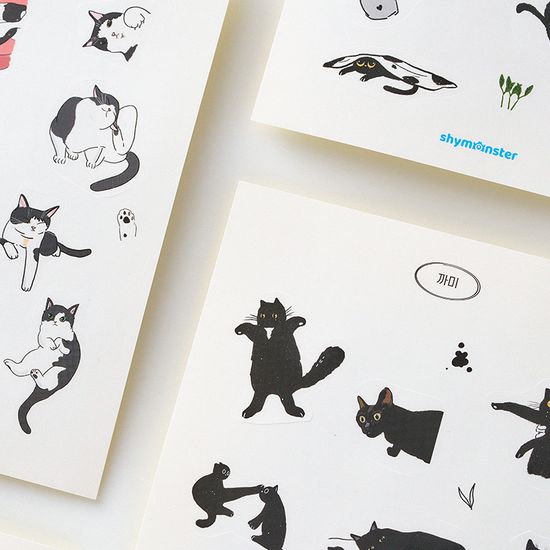 CAT 드로잉 스티커팩 