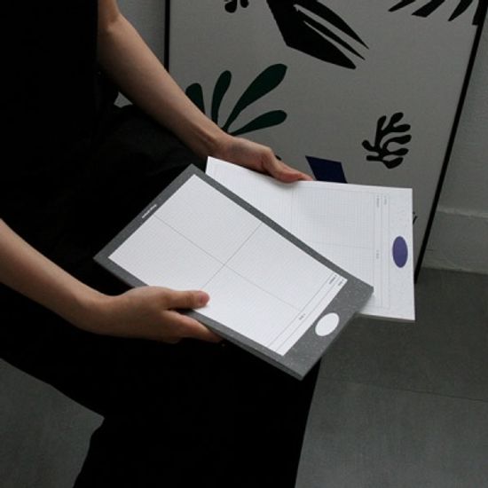 monogram B5 notepad