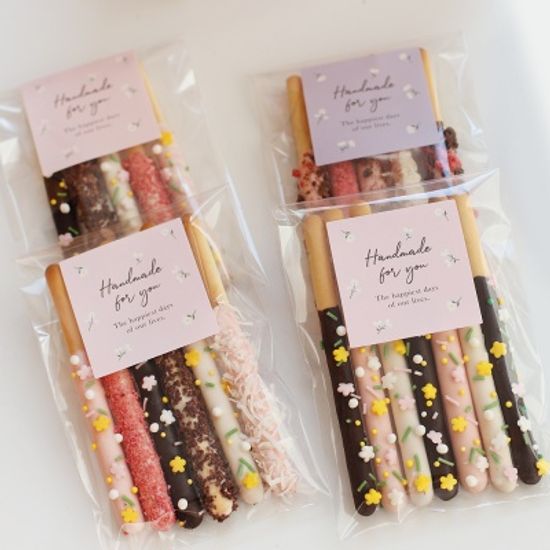 데이지 마카롱 막대과자 초콜릿 만들기 DIY 세트