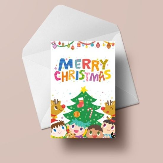 [크리스마스카드] XJA3003 - MERRY CHRISTMAS 아이들