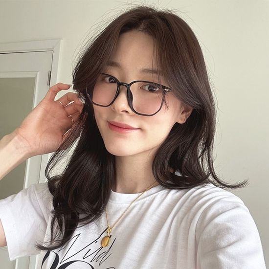 여성 사각뿔태 블루라이트차단 패션안경 2color