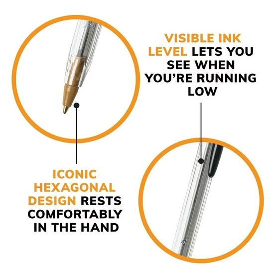 BiC 빅 1.0mm 유성볼펜 크리스탈 Original 1다스