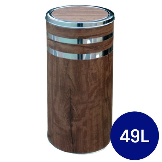 우드 스타일 뱅뱅이 휴지통 49L(WC3567C)