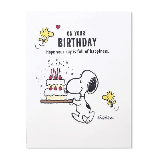 홀마크 스누피 입체 축하 카드-836641