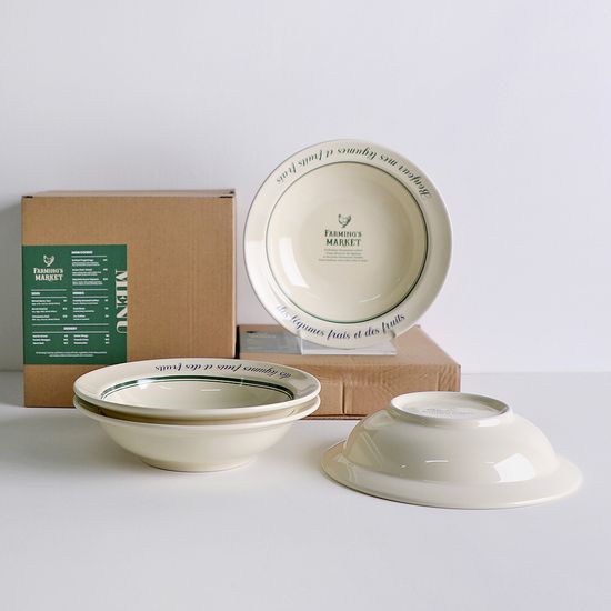파밍스 마켓 레터링 샐러드볼 17.5cm 4p세트