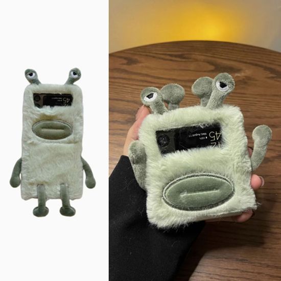 갤럭시 Z플립 6 5 4 3 개구리 캐릭터 인형 털 케이스