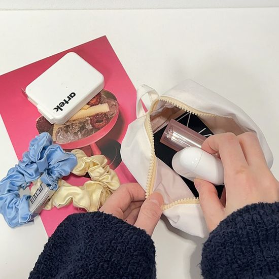 [프롬디얼리던] 라이트 사각 미니 파우치