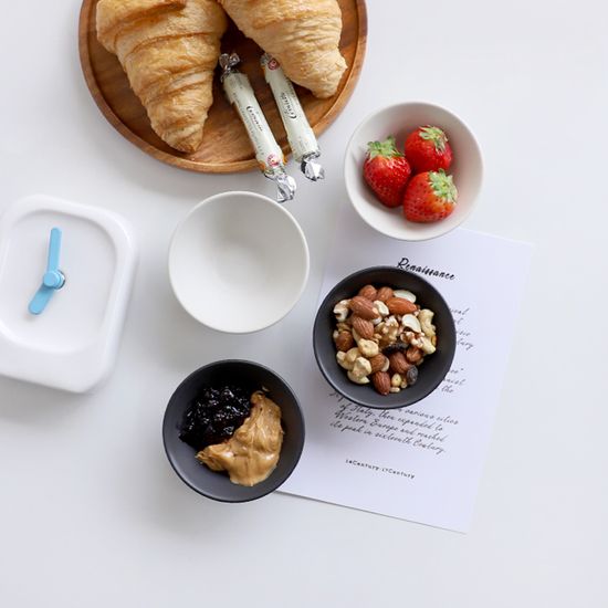 바이엔 반무광 도자기 찬기 S 4p세트 2color 택1