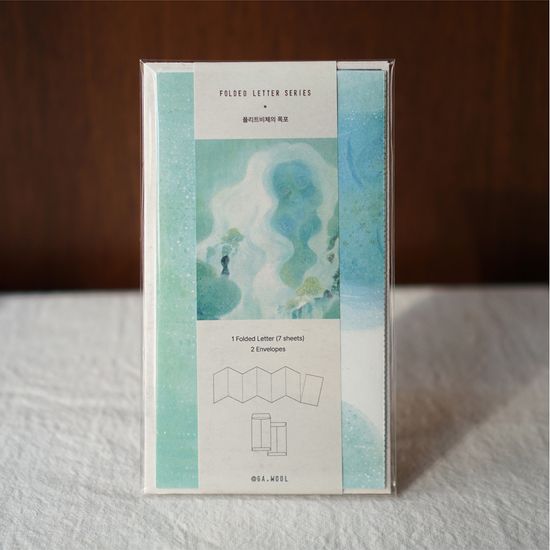 [수채 편지지]  플리트비체의 폭포