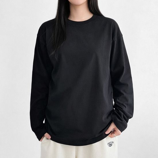 [1+1] 베이직 오버핏 무지 티셔츠 3color