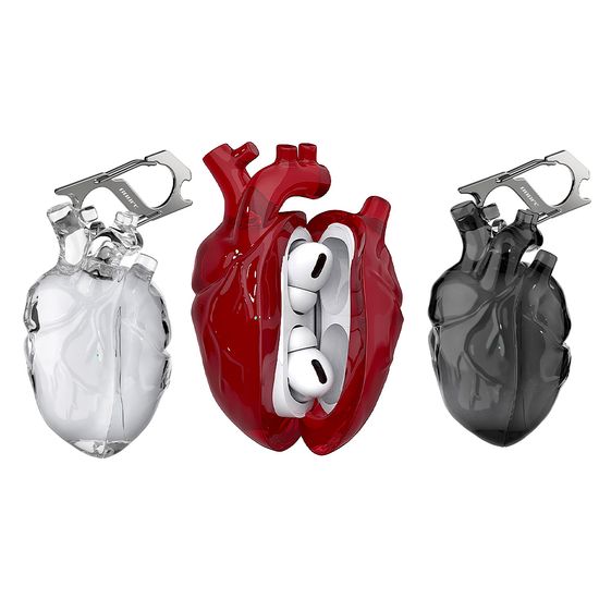 에어팟 4 3 PRO 특이한 하트 심장 투명 실리콘 케이스