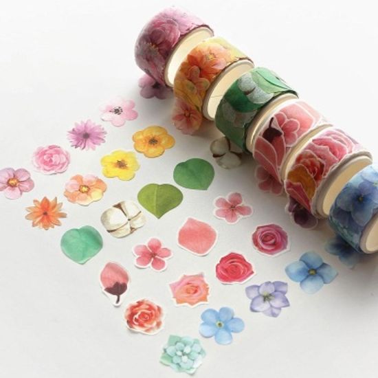 핑크풋 2000떼어쓰는마스킹테이프(꽃)