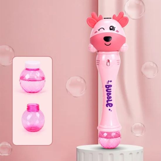 캐릭터 버블 봉 스틱 LED 뮤직 마법봉 자동 비눗방울