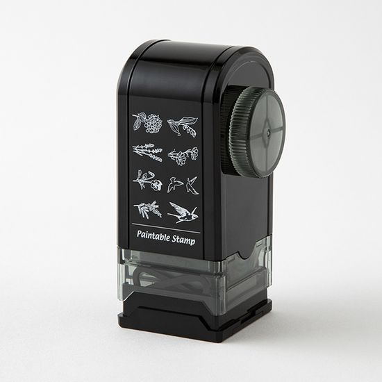 Paintable Rotating Stamp Dial - Flower & Bird