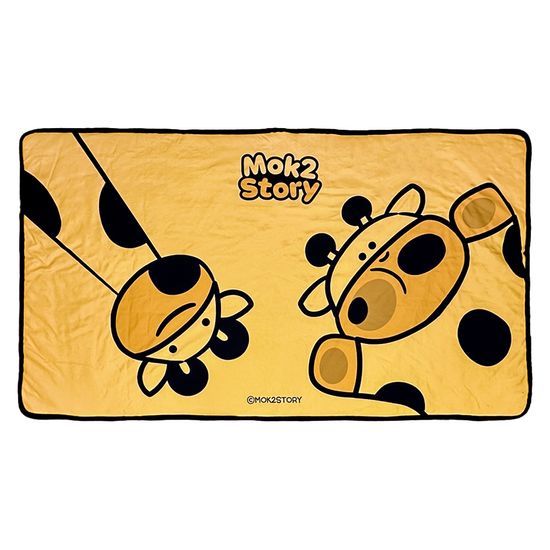 긴목이 짤목이 담요