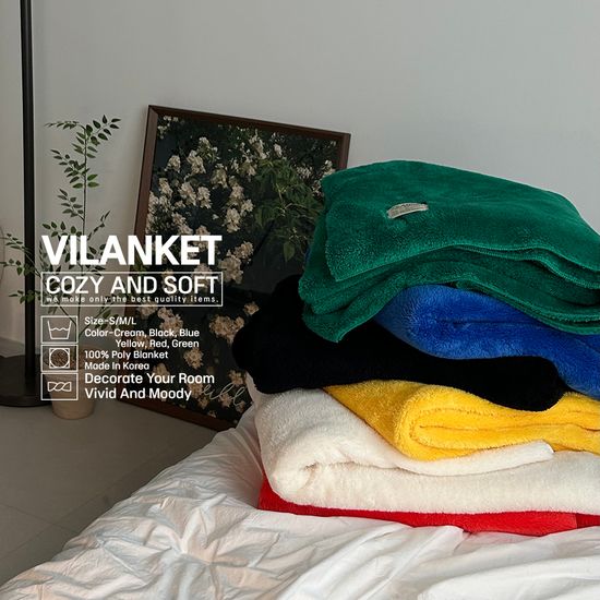 국내원단 보풀 걱정없는 비비드 블랭킷 6color