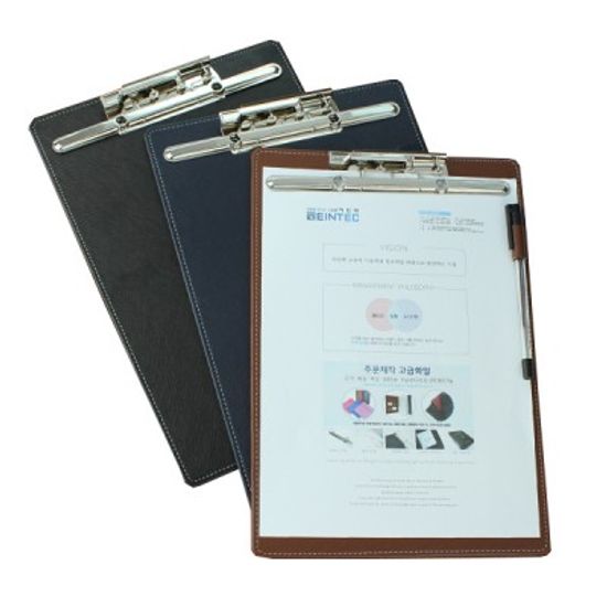 아인텍 가죽 클립보드