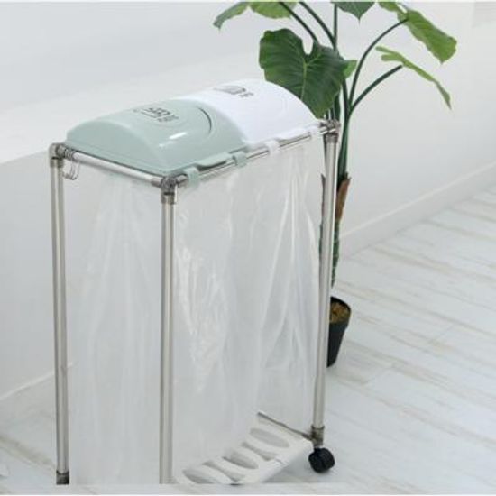 아도라하우스 원터치 재활용 분리수거함 스윙 리사이클 빈 2P