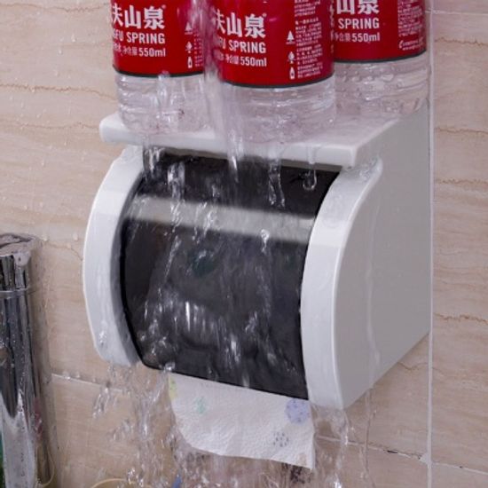 [시바타]매직 강력흡착 방수 휴지걸이