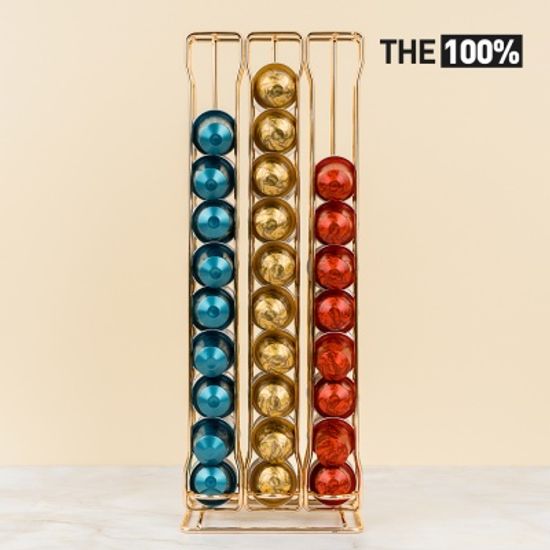 THE100% 네스프레소 호환 캡슐커피 보관함 3열 그랜드타워 60구 홀더 거치대